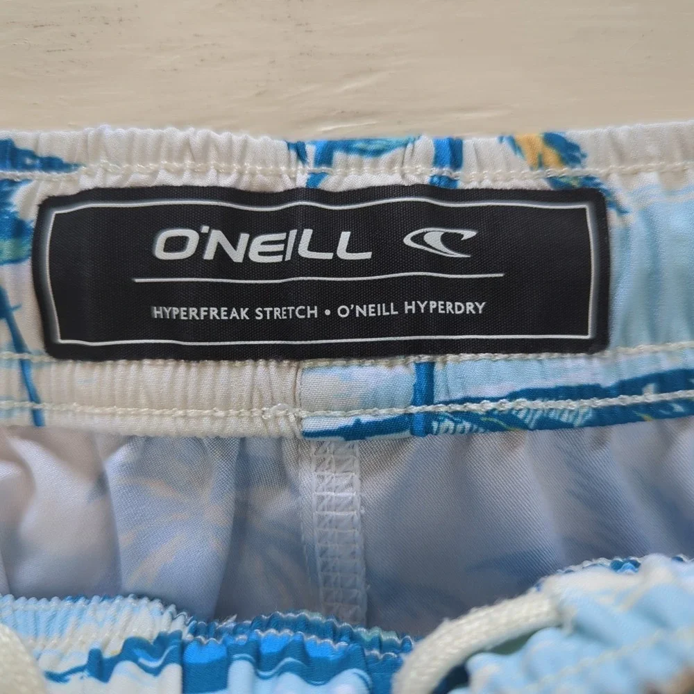 ONEILL HYPERFREAK Boardshorts HyperDry Swim Trunks Men's M Palm Tree Beach‎